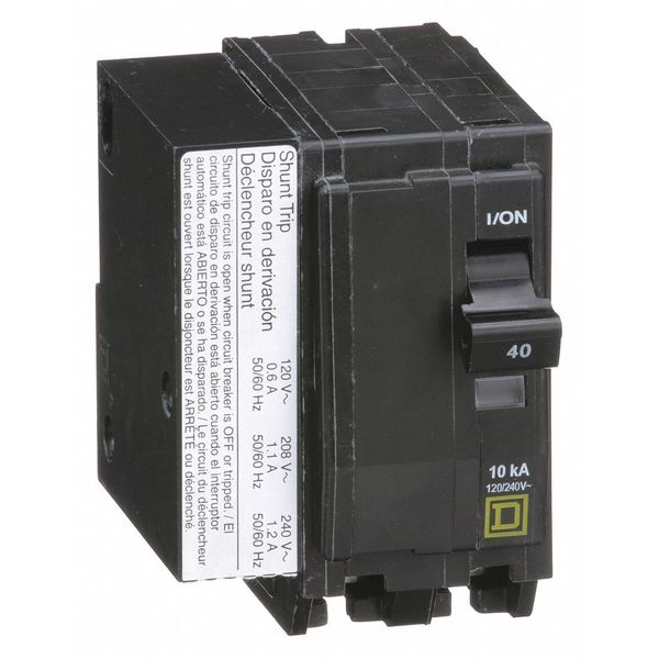 Miniature Circuit Breaker, 40 A, 120/240V AC, 2 Pole, Plug In Mounting Style, QO Series