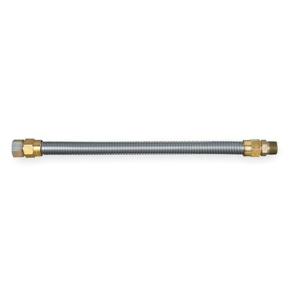Gas Connector, SS, 3/4 x 24 In, 290,900 Btu