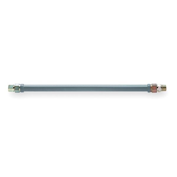 Gas Connector, PVC Coated SS, 3/4 x 24 In