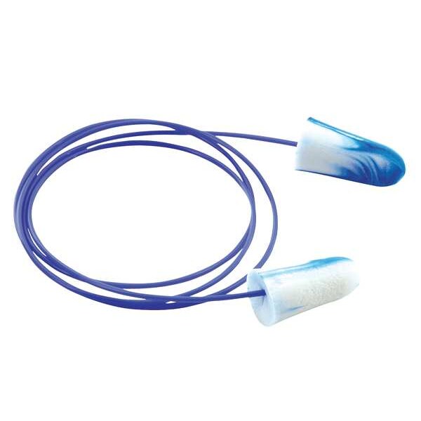 SparkPlugs Disposable Corded Ear Plugs, Metal Detectable, Bullet Shape, NRR 33 dB, M, 100 Pairs