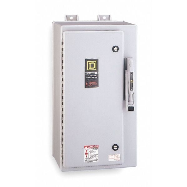 Nonfusible Safety Switch, Heavy Duty, 600V AC, 3PST, 200 A, NEMA 4X