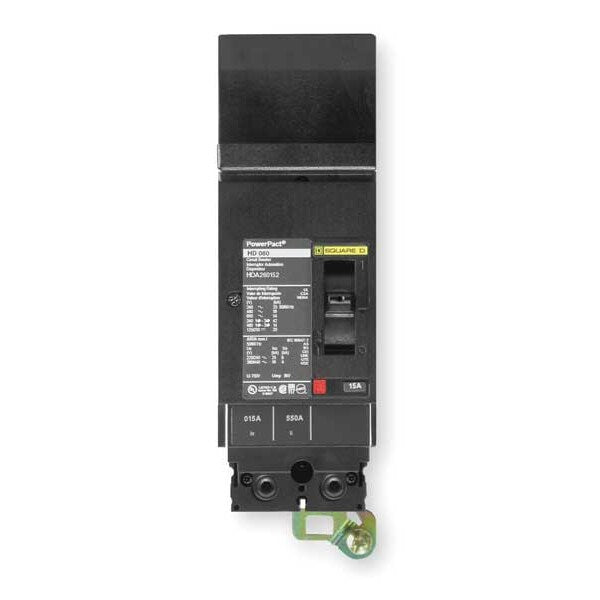 Molded Case Circuit Breaker, 20 A, 600V AC, 2 Pole, I-Line Mounting Style, HG Series