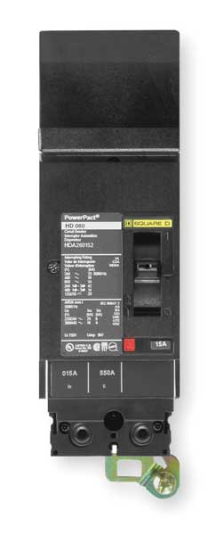 Molded Case Circuit Breaker, 80 A, 600V AC, 2 Pole, I-Line Mounting Style, HG Series
