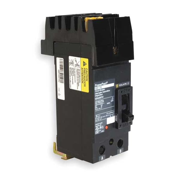 Molded Case Circuit Breaker, 225 A, 240V AC, 2 Pole, I-Line Mounting Style, QD Series