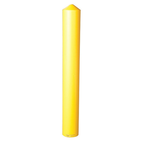 Post Sleeve, 6 In Dia., 56 In H, Yellow