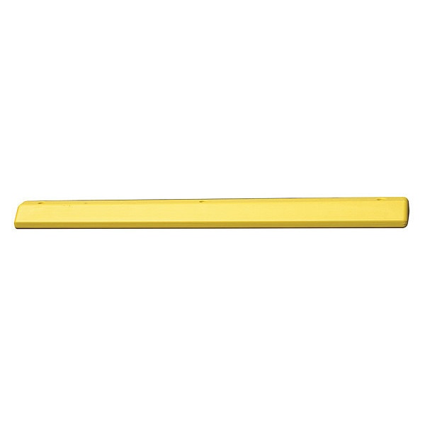 Parking Curb, 72 In, Yellow, Polyethylene