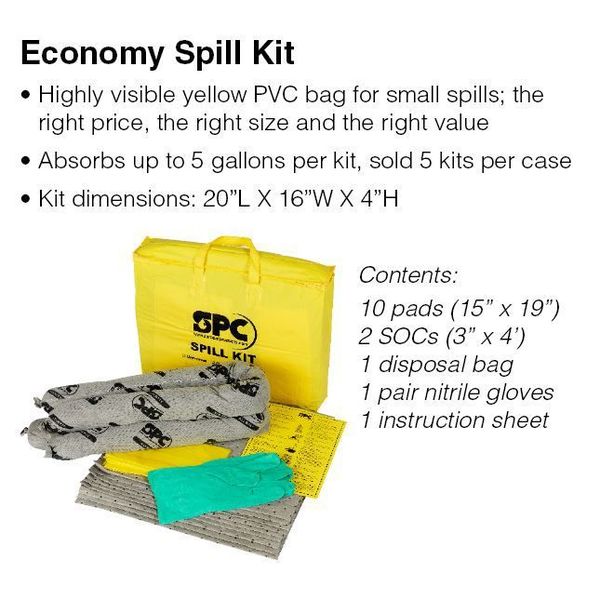 Spill Kit, Universal, Yellow
