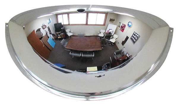 Mirror, Half Dome, Steel, 24
