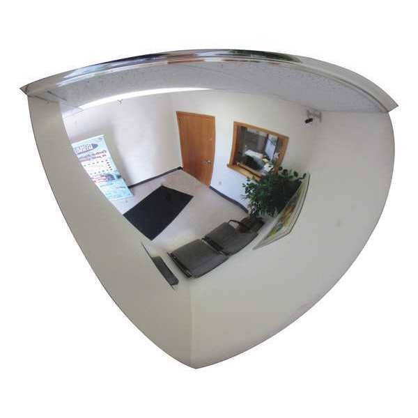 Qtr Dome Mirror, 32In., Scratch Res Acryl