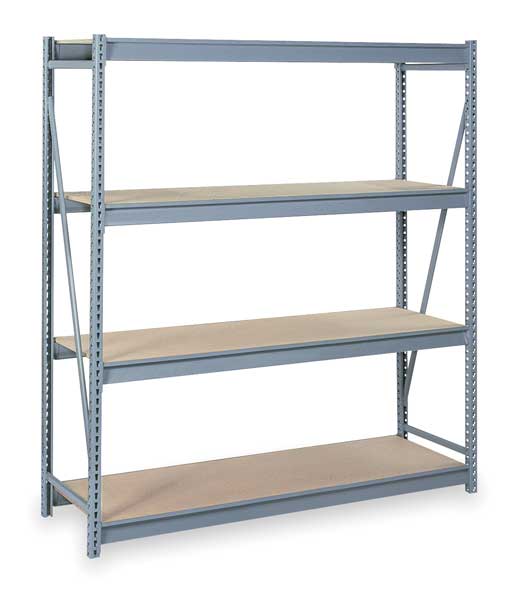 Starter Bulk Storage Rack, 48 in D, 48 in W, 4 Shelves