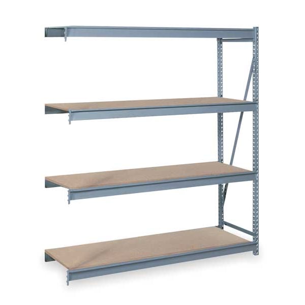 Add-On Bulk Storage Rack, 36 in D, 48 in W, 4 Shelves