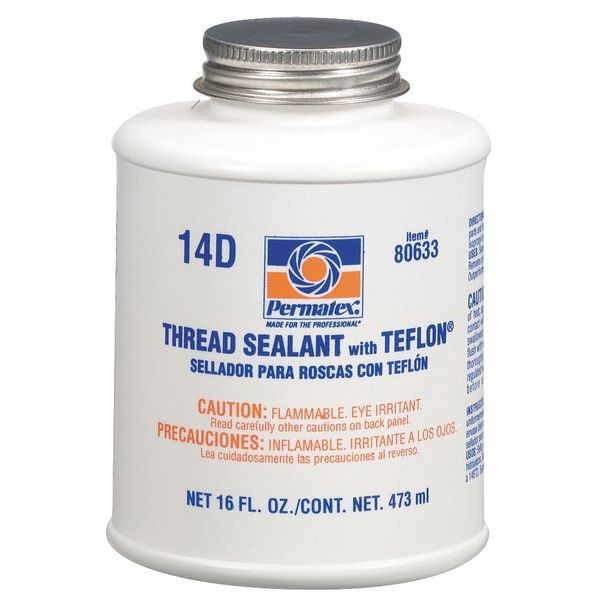 16 oz. Thread Sealant with PTFE, White