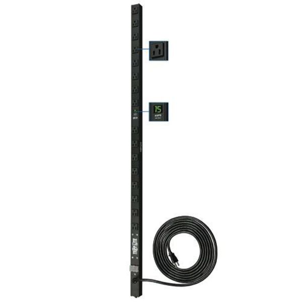 PDU, 15A, 16 Outlet, 15 ft, Silver