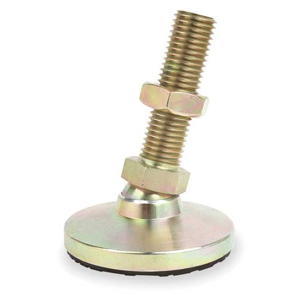 Leveling Mount, Swivel Stud, 1-8, 4 in Base