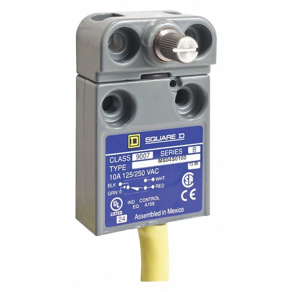 Limit Switch, No Lever, Rotary, SPDT, 10A @ 240V AC