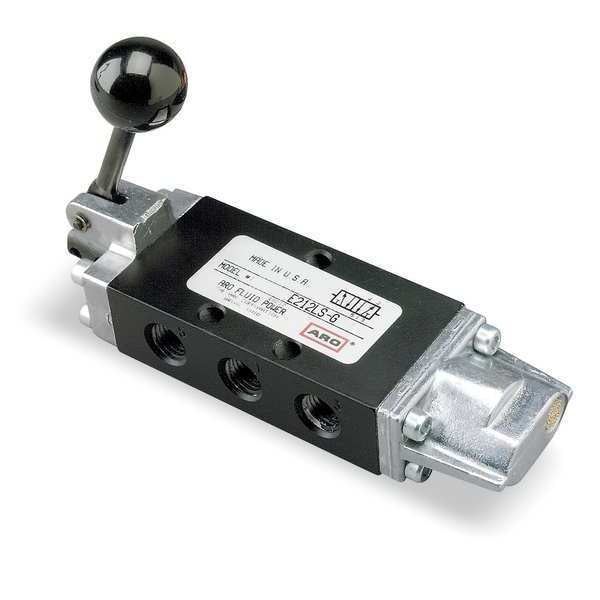 Manual Air Control Valve, 3-Way, 1/4in NPT