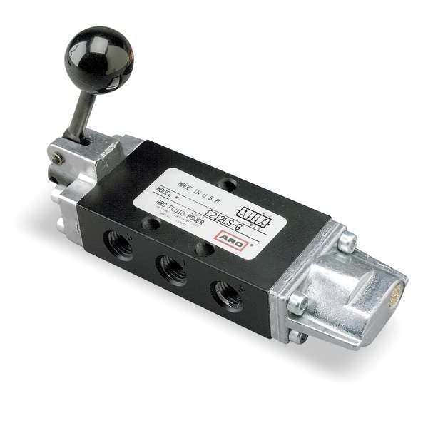 Manual Air Control Valve, 4-Way, 1/4in NPT