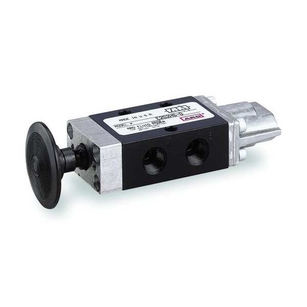 Manual Air Control Valve, 4-Way, 1/4in NPT