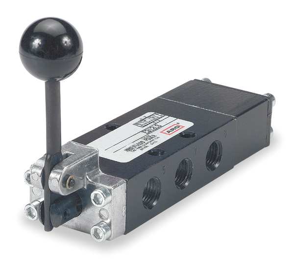 Manual Air Control Valve, 4-Way, 1/4in NPT