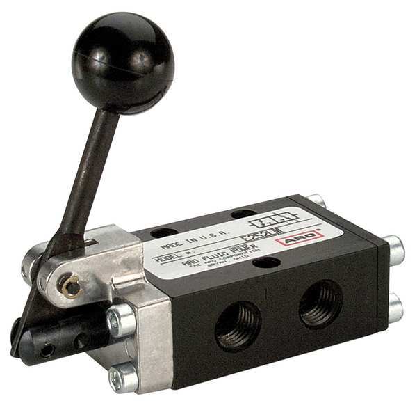 Manual Air Control Valve, 3-Way, 1/4in NPT