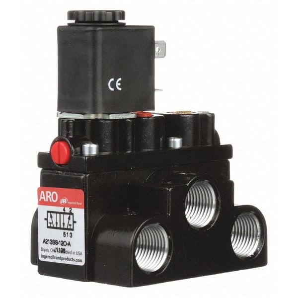 Solenoid Air Control Valve, 3/8 In, 120VAC