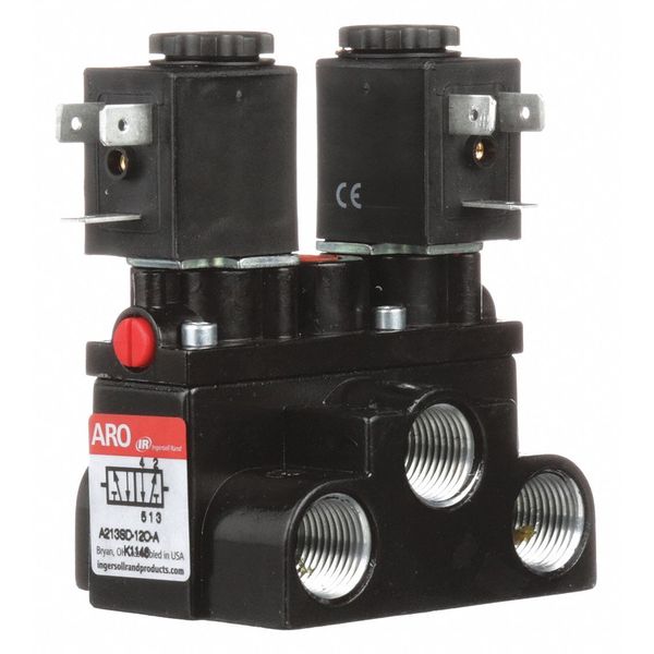 Solenoid Air Control Valve, 3/8 In, 120VAC