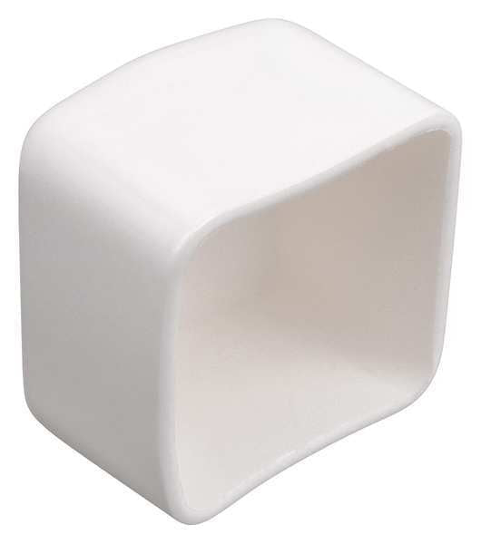 Superstrut Channel Safety End Cap, White, PK25, Width: 1 5/8 in