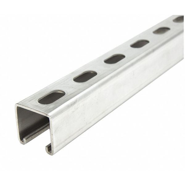 Strut Channel, 2 ft. L, 304 Stainlss Steel