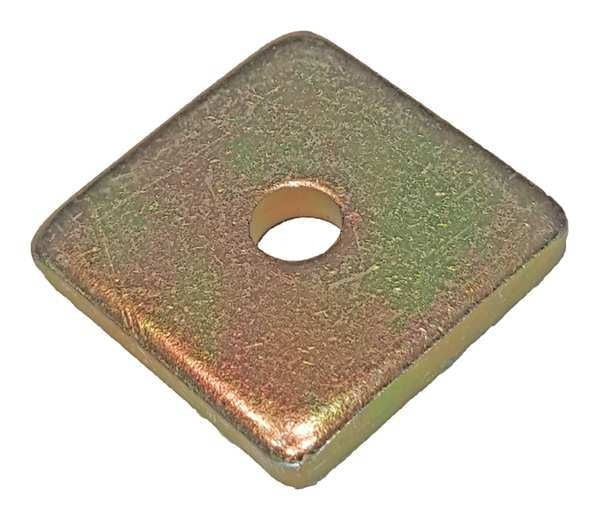 Channel Washer, 1/2 In, Gold, PK25