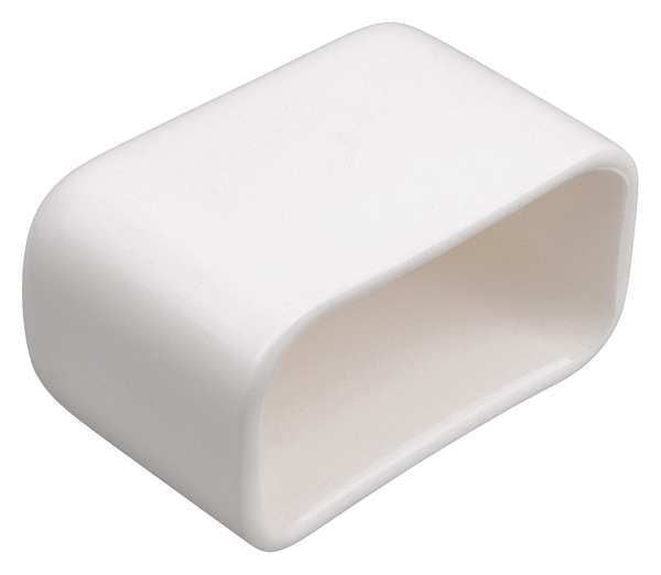 Superstrut Channel Safety End Cap, White, PK25, Depth: 3/4 in