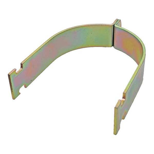 Channel Rigid Pipe Clamp, 4 In, Gold, PK10