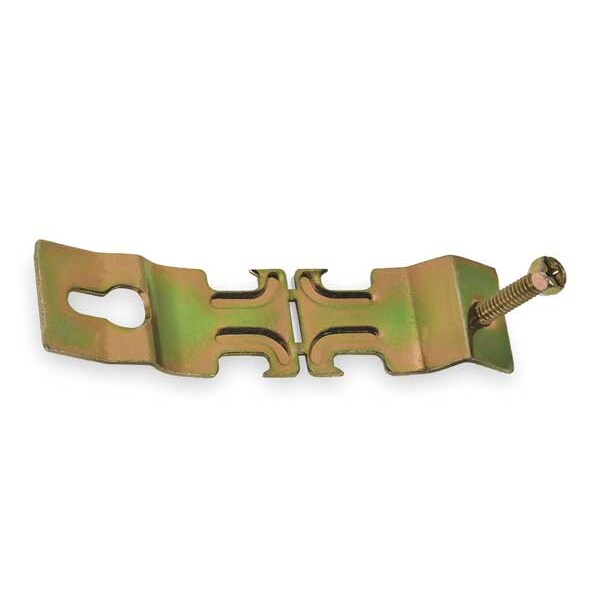 Angler Pipe Clamp, 1-1/2 In, Gold, PK10