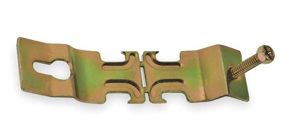 Angler Pipe Clamp, 1/2 In, Gold, PK10