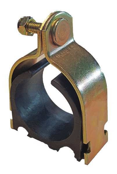 Channel Cushioned Clamp, 1-5/8 In, Gold