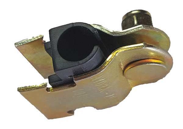 Channel Pipe Clamp, 1/2 In, Gold