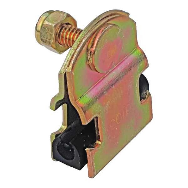Channel Pipe Clamp, 3/8 In, Gold