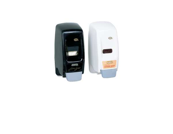 Bag-in-Box Dispenser, Lotion Soap, Push-Style, 800 mL, Wall-Mount, Black