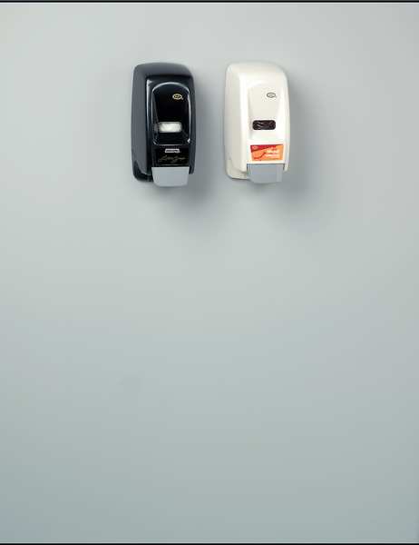 Bag-in-Box Dispenser, Lotion Soap, Push-Style, 800 mL, Wall-Mount, Black