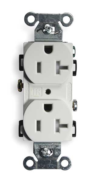 20A Duplex Receptacle 125VAC 5-20R WH