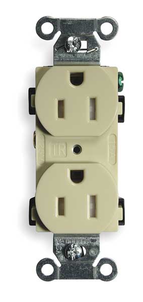 15A Duplex Receptacle 125VAC 5-15R IV