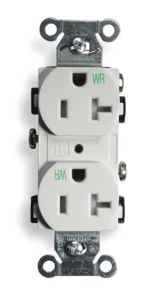 20A Duplex Receptacle 125VAC 5-20R WH