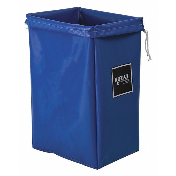 Hamper Bag, 30 gal, Blue Vinyl