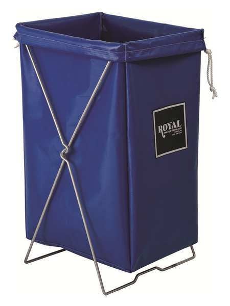 Hamper Bag, 30 gal, Blue Vinyl