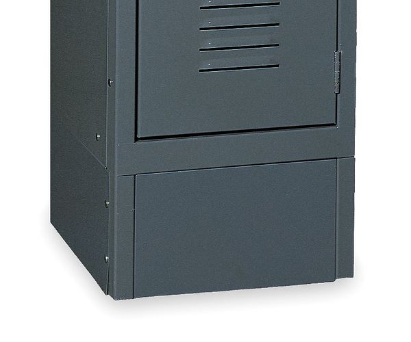 Locker Front Base, 12 In W, 6 In H, Gray