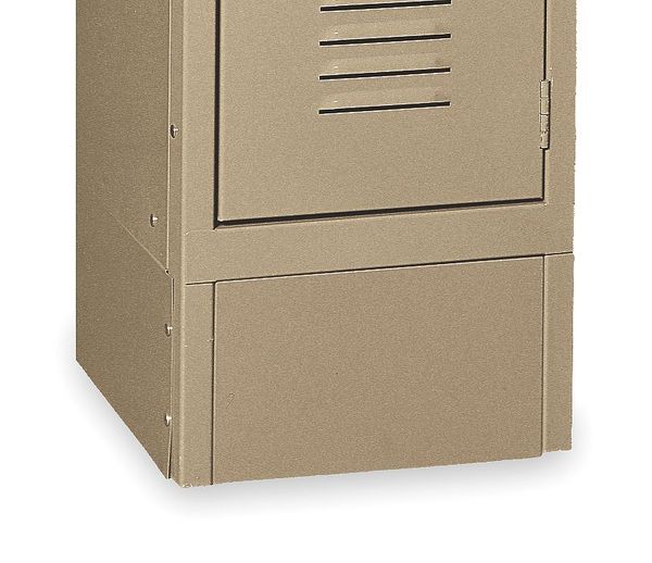 Locker Front Base, W 18 In, H 6 In, Tan