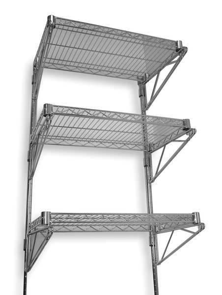 Steel Wire Wall Shelving, 18
