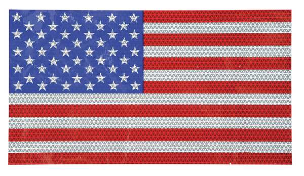 American Flag Decal, Reflect, 14x7.75