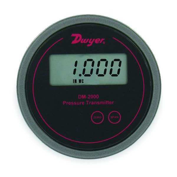 Pressure Transmitter, LCD, 0 to 1 In WC