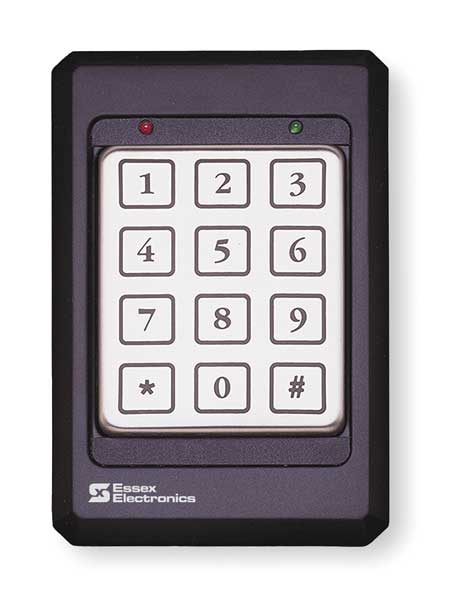 Self Contained Access Control Keypad, 12 Pad 3x4, Black