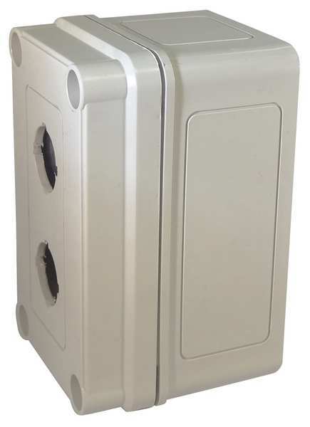 Pushbutton Enclosure, 22mm, 2 Hole, Plastic